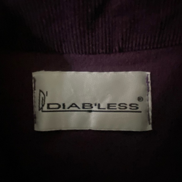 Purple Diab’less cropped corduroy jacket - Picture 4 of 6
